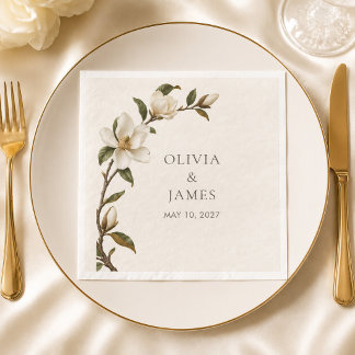 Guardanapo de papel personalizado para casamento I