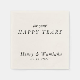 Guardanapo De Papel Personalizado Personalizado Para O Seu Feliz Casam