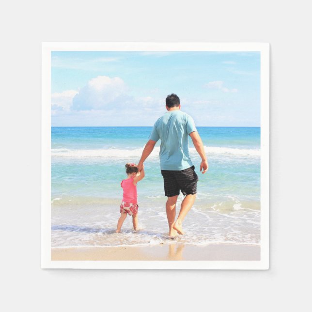 Guardanapo De Papel Personalizado Personalizado Sua Foto Napkins (Frente)
