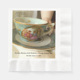 Guardanapo De Papel Personalizado [Seu Evento] Teacup Francês Napkins
