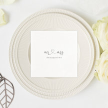 Personalizado Sr. e Sra. Wedding Napkin