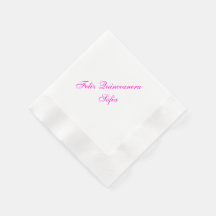 Guardanapo de papel personalizados de Feliz