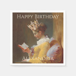 Guardanapo De Papel Personalizar como ser um aniversário da Rainha Fel