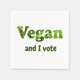 Guardanapo De Papel Personalizar eleitor ativista do Vegan
