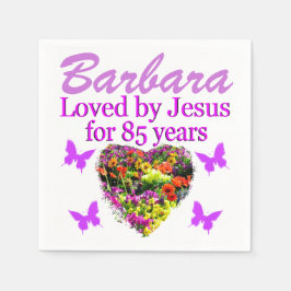 GUARDANAPO DE PAPEL PERSONALIZAR FLORAL FLORAL COM 85 ANOS DE IDADE