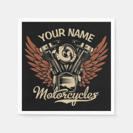 Guardanapo De Papel Personalizar Garagem de Motocicletas Biker