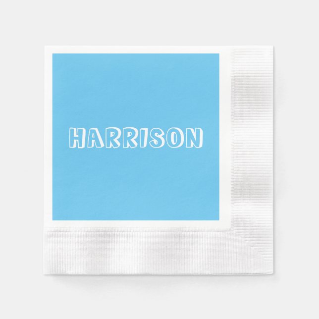 Guardanapo De Papel Personalizar, personalizar Nome de Aniversário, te (Frente)