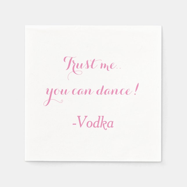 Guardanapo De Papel Personalizável - Engraçado Casamento Napkin (Frente)