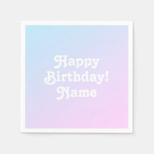Guardanapo De Papel Personalize com Nome e Foto de Aniversário