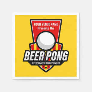 Guardanapo De Papel Personalize Este Logo de Beer Pong