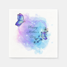 Personalize Floral Borboleta Feliz Dia das Mães