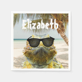 Guardanapo De Papel Personalize o Summer Beach Fund