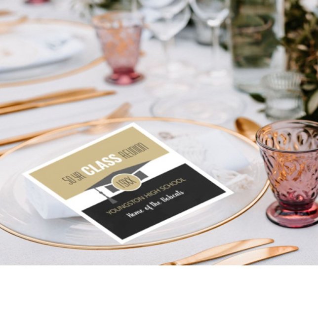 Guardanapo De Papel Personalize! Seu Ano e Reunião Escolar Napkins (Criador carregado)