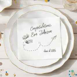 Guardanapo De Papel Personalized Graduation Party Napkins 