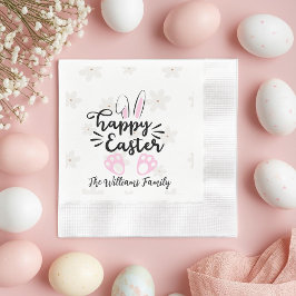Guardanapo De Papel Personalized Happy Easter Paper Napkin