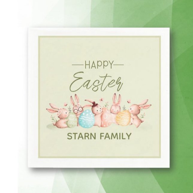 Guardanapo De Papel Personalized, pretty Easter festive napkins (Criador carregado)