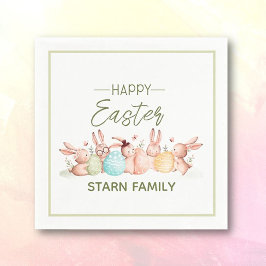 Guardanapo De Papel Personalized, pretty Easter festive napkins