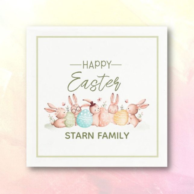 Guardanapo De Papel Personalized, pretty Easter festive napkins (Criador carregado)