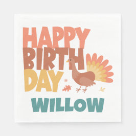 Guardanapo De Papel Peru de Ação de Graças Gobble Gobble Feliz Anivers