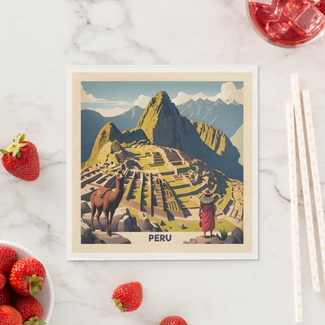 Guardanapo De Papel Peru Machu Picchu (Insitu)
