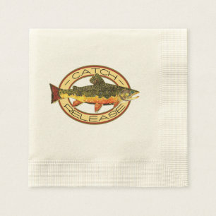 Guardanapo De Papel Pesca de trutas