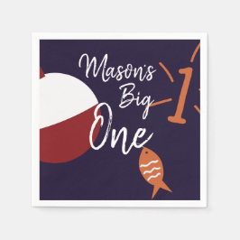 Guardanapo De Papel Pescar o Grande Um Primeiro Peixe-Nápoles