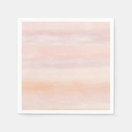 Guardanapo De Papel Pêssego do Sol Pincel Cor-de-rosa Pintado Coloraçã