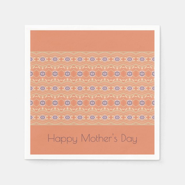 Guardanapo De Papel Pêssego Roxo e bege (Frente)