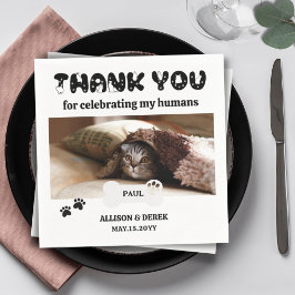 Guardanapo De Papel Pet Name Dog Cat Foto Personalizada Engraçado Casa