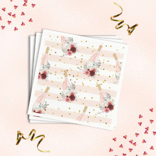 Guardanapo De Papel Petais e Chá de panela Prosecco Napkins