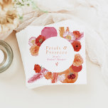 Guardanapo De Papel Petais Florais e Chá de panela Prosecco de Brilho<br><div class="desc">A Coleção Max apresenta florais cor-de-rosa e laranja em negrito com uma combinação de fontes clássica. Esta coleção é perfeita para um evento feminino brilhante e vibrante.</div>