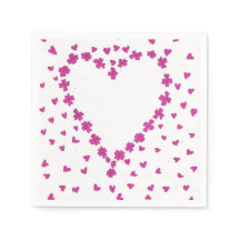 Petal Heart Napkin