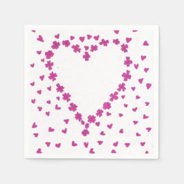 Guardanapo De Papel Petal Heart Napkin