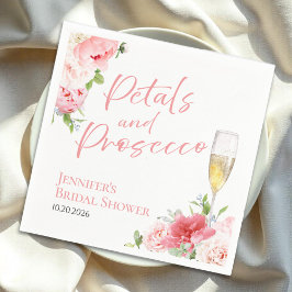 Guardanapo De Papel Pétalas e Prosecco | Chá de panela de Jardim Selva
