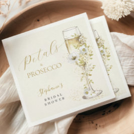 Guardanapo De Papel Pétalas e Prosecco Flores Silvestres Despedida de 