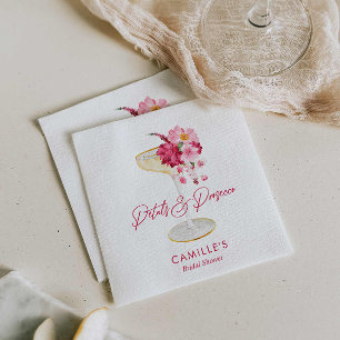 Guardanapo De Papel Pétalas e Prosecco Jardim Nupcial