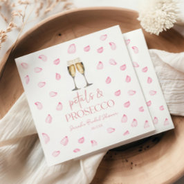 Guardanapo De Papel Pétalas & Prosecco Champanhe Bridal Shower 