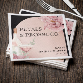 Guardanapo De Papel Petals & Prosecco - Chá de panela Dourado e Rosa