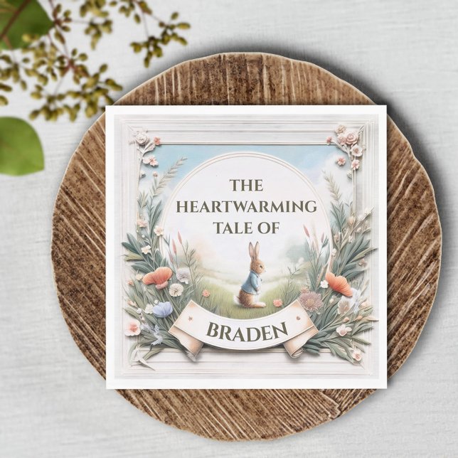 Guardanapo De Papel Peter Rabbit no Jardim (Criador carregado)