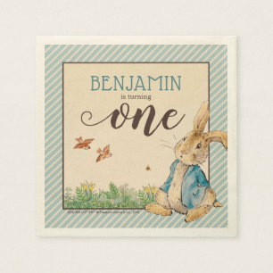 Guardanapo De Papel Peter Rabbit Primeiro Aniversário do Bebê