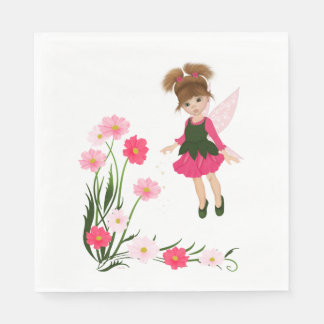 Guardanapo De Papel Petit Rose "Little Flower Fairy" , Papagaio Nápole