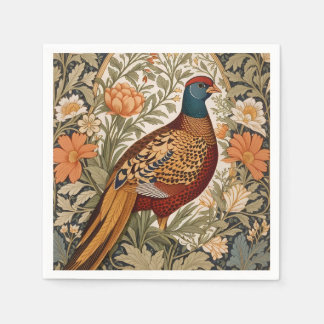 Guardanapo De Papel Pheasant Vintage Floral William Morris Inspired 