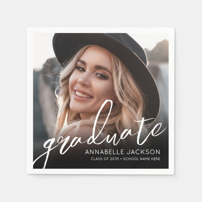 Guardanapo De Papel Photo Graduation Party (Frente)