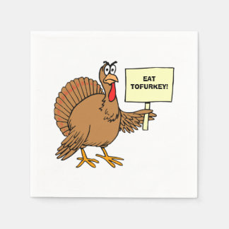 Guardanapo De Papel Piada de Humor Tofurkey de Ação de Graças para Adu