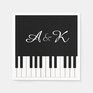 Guardanapo De Papel Piano Keyboard Music Set 50 Paper Napkins