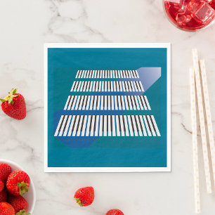 Guardanapo De Papel Piano Keys Music Napkins