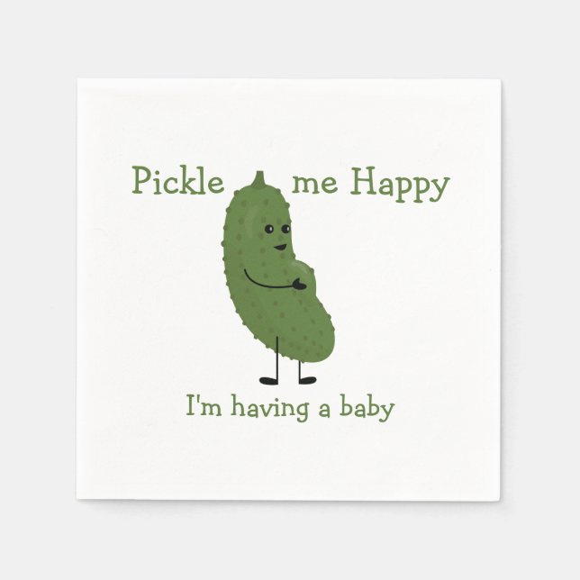 Guardanapo De Papel Pickle me Happy (Frente)