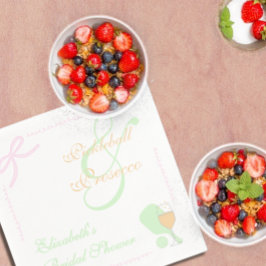 Guardanapo De Papel Pickleball and Prosecco Bridal Shower