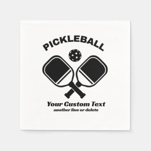 Guardanapo De Papel Pickleball Club Pickleball Paddle & Ball Personali
