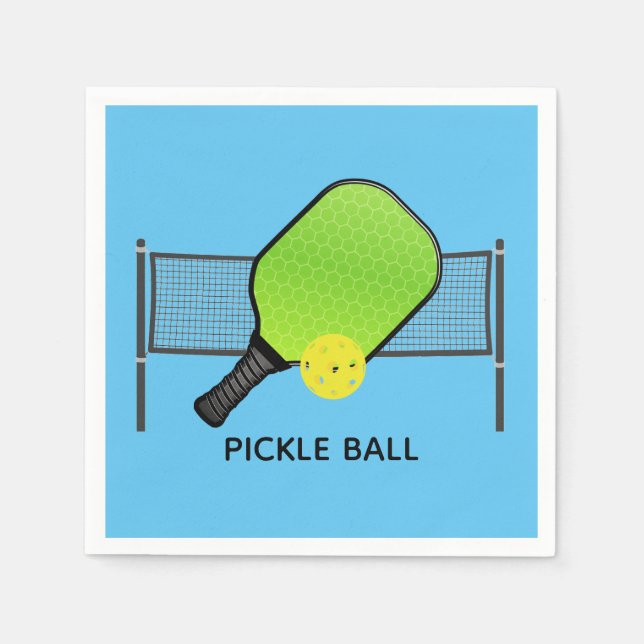 Guardanapo De Papel Pickleball Design Papel Napkins (Frente)
